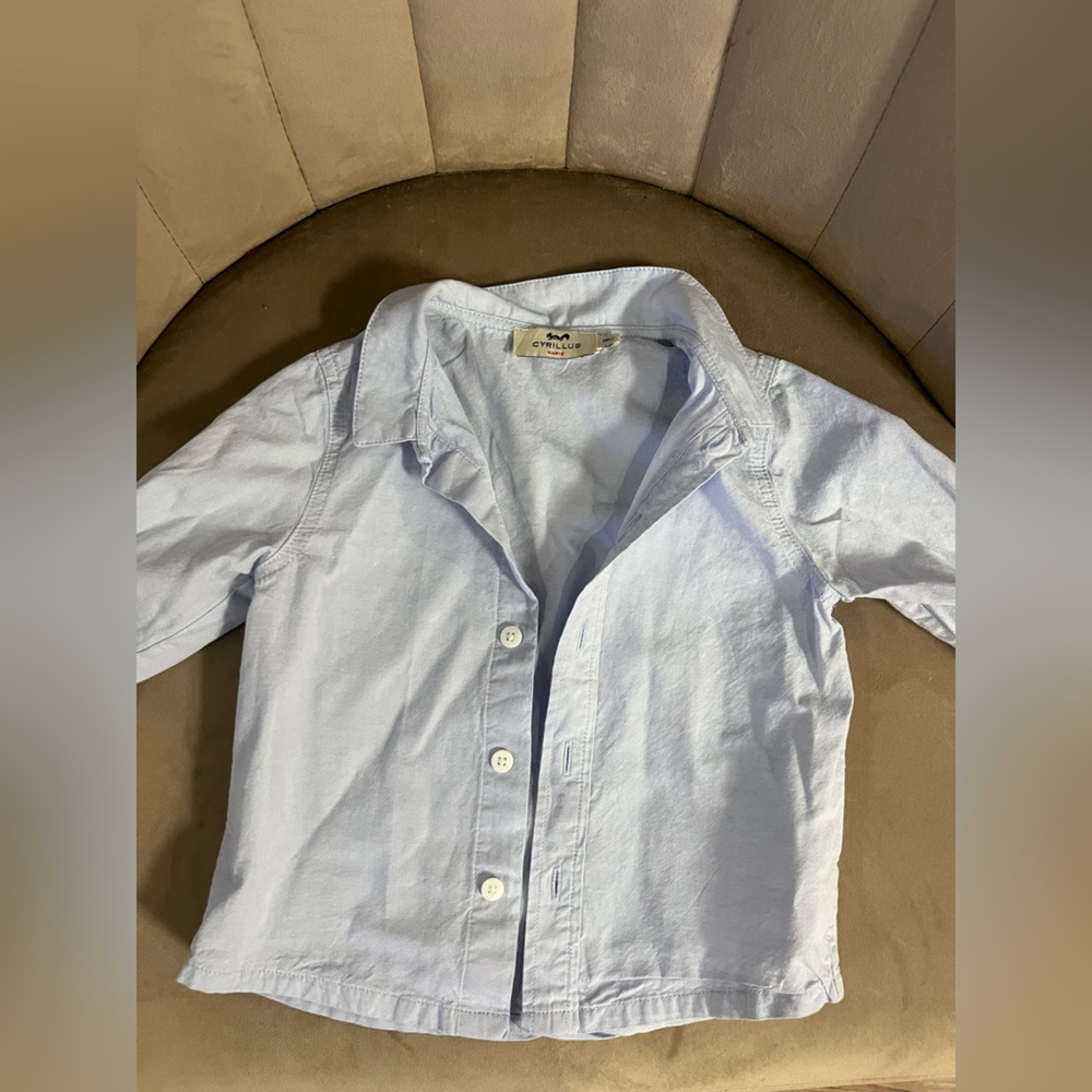 Cyrillus Paris Powder Blue Button Down 18 Months!